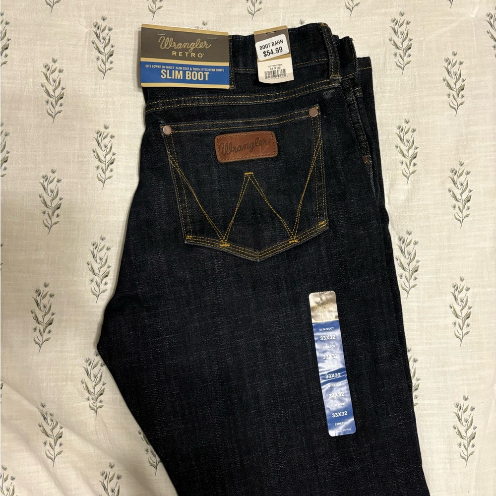Wrangler Retro Slim Boot Men Jeans